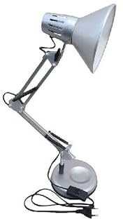 maolo Lampada da Scrivania Girevole e Snodabile E27 Struttura Metallica Resistente Braccio Estensibile 72cm Illuminazione Ufficio Casa 230V Cavo 1.5m Morsetto e Base Elegante Design (Grigio)