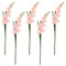 Artificial Gladiola Gladiolus Flowers Stem For Wedding Decor - Pack Of 5 Silk Gladiolus Flower Stems For Elegant Home Decoration, Bridal Bouquet, Diy Indoor Or Outdoor Floral Arrangement, Realistic