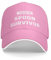 GQWJKSZ Wooden Spoon Survivor Hat for Women Baseball Caps Funny Cap Pink