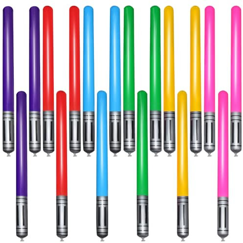 Ydstniu 18PCS Star Wars Inflatable Lightsaber Props - Party Decorations Balloons for Cosplay