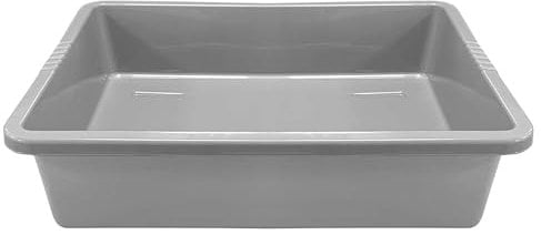 Rectangular Indoor Outdoor Grey Deep Storage Multipurpose Household Trays (1)