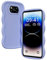 XINYEXIN Funda para Xiaomi Poco X3 Pro/Xiaomi Poco X3 NFC, Carcasa Marco de Ondas Forma Rizado Linda Silicona Líquida Antigolpes Bumper Case Cover - Violeta