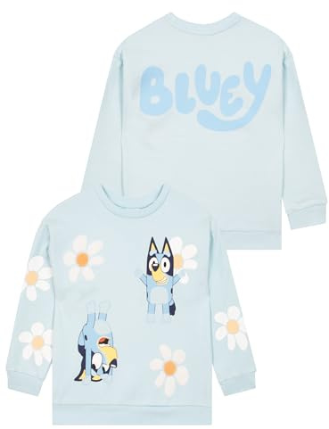 BlueY Pullover | Blume Pullover Mädchen | Kinderpullover Für Mädchen | Baumwolle Pulli Kinder