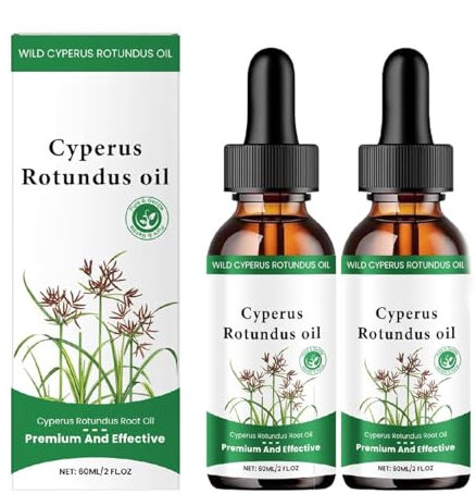 Generisch Cyperus Rotundus Öl, Haarentfernungsöl, zur Haarentfernung, zur Reduzierung und Hemmung des Körperhaarwachstums, zur Glättung der Haut, zur Befeuchtung und Beruhigung (2er-Pack)