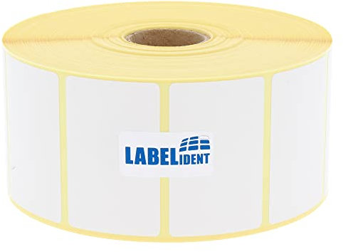 Thermoetiketten - 50,8 x 31,75 mm - 2.100 Thermodirekt-Etiketten auf 25 mm Kern, selbstklebend