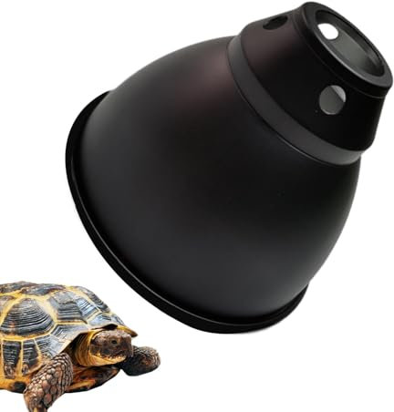 demaxiyad Reptilien-Wärmelampe – tiefer Kuppel-Lampenschirm – optische Reflexionsabdeckung, Terrarium-Leuchte für UVB-Leuchtmittel, Sonnenbirne, Wärmestrahler