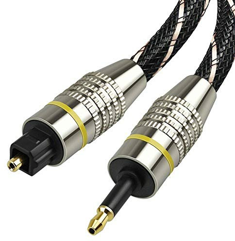Janasiba Digital Sound Toslink a Mini Toslink ottico 3,5 Mm SPDIF 5M