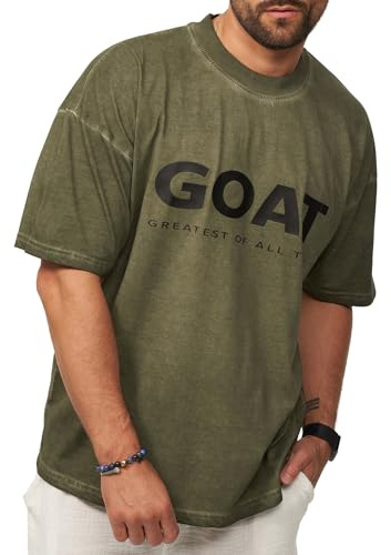 Soulstar Herren T-Shirt Oversized Fit Kurzarm 100% Baumwolle Rundhals Male Tee Crew-Neck Männer Oberteil