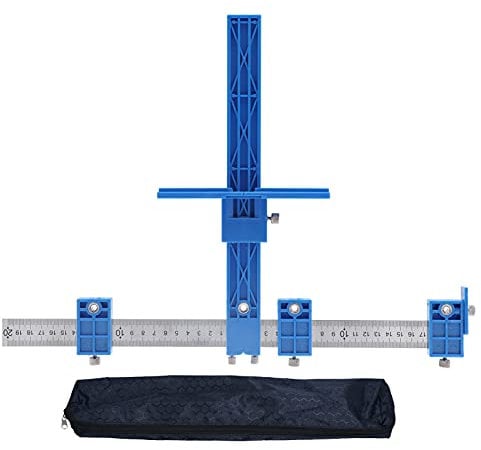 LOCADENCE Cabinet Hardware Jig, Adjustable Cabinet Handle Jig, Punch Locator Drill Guide, Pocket Hole Jig for Install Cabinet Handles, Drawer Handles, Door Handles, Window Locks