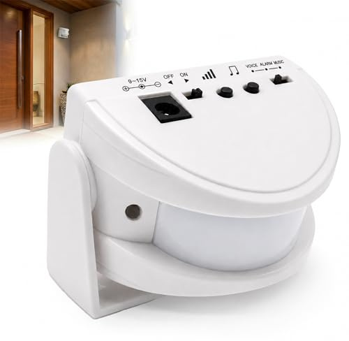 Campanello senza fili M5, rilevatore di movimento con allarme sonoro per porta/ingresso porta/casa e negozio/ufficio, allarme di sicurezza