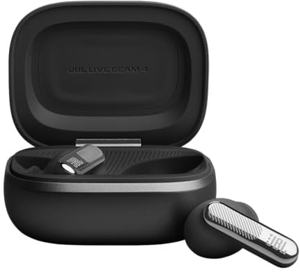 JBL Live Beam 4, Kabellose Noise-Cancelling-Ohrhörer, Schwarz | Hi-Res Audio, Smart Charging Case, Bluetooth 6.0, 40 Stunden Akkulaufzeit, IP55 Wasserdicht, JBL Signature‑ und Spatial Sound