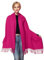 Pashmina Stola Damen für Abendkleid Kaschmirstola Kaschmir Schal Umhang Paschmina - Pink