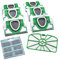 FSProdukte Set di 6 sacchetti per aspirapolvere, 5 strati, 1 filtro di protezione del motore e 6 blocchi profumati adatti per Folletto Folletto Vorwerk VK 200 VK200 FP 200 FP200 VK220S VK 220S