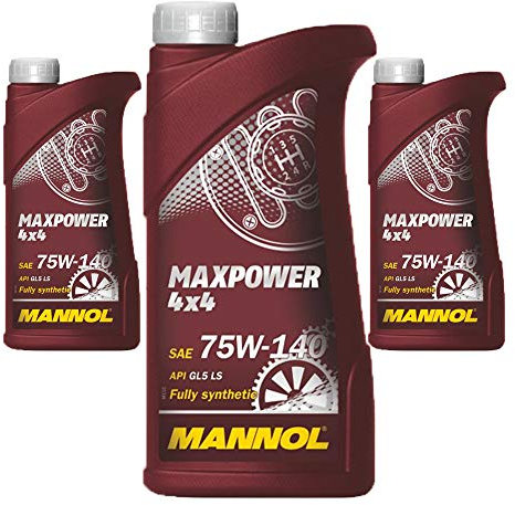 MANNOL 3 x 1 Liter Maxpower 75W-140 Getriebeöl Differenzialöl GL-5 LS