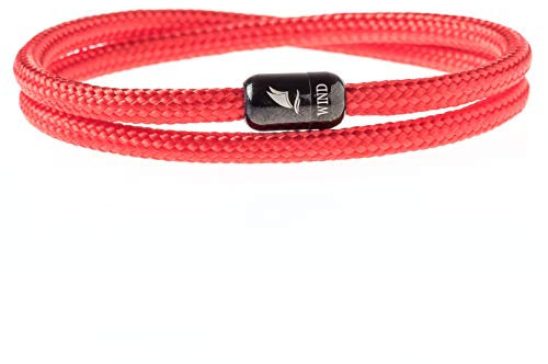 Wind Passion Pulsera Hombre Paracord Mujer Cuerda Náutica Hecha a Mano Magnética Surfera Verano Regalo Navidad Cordón Exclusivo Estilo Original Accesorio Moderno Durable Perfecto Único Artesanal