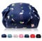 Lazy Kosmetikbeutel mit Kordelzug Portable Große Kosmetiktasche Reisetasche Make up Beutel Aufbewahrung Organisator für Damen Mädchen (Marine Flamingo)