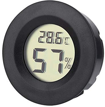 Atyhao Luftbefeuchter Luftfeuchtigkeitsmesser, Mini Hygrometer Thermometer Digital LCD Monitor für Luftbefeuchter Luftentfeuchter Gewächshaus Keller Babyzimmer Fahrenheit oder Celsius