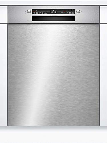 Bosch SMU2ITS33E Serie 2 Unterbau-Geschirrspüler, 60 cm, Edelstahl, 92 kWh pro 100 Zyklen, 12 MGD, SilencePlus, Extra Trocknen, VarioBesteckkorb, Home Connect