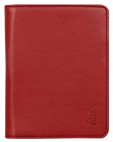 Rhodia 211007C - Mappe für Block oder Notizheft Rhodiarama - N°11, für DIN A7 (7,4x10,5 cm) 9,5x12,5 cm, elegant und praktisch, Rot, 1 Stück