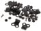 Sharplace 10 Sätze Boot Lace Hooks Spitzenbeschläge mit, Schwarz