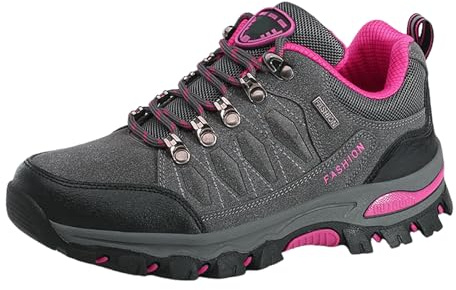 Donna Scarpe da Trekking Escursioni, Stivali da Passeggio All'aperto per Tutte Le Stagioni, Sneaker Sportive Arrampicata, Viaggi, Campeggio, Arrampicata in Montagna