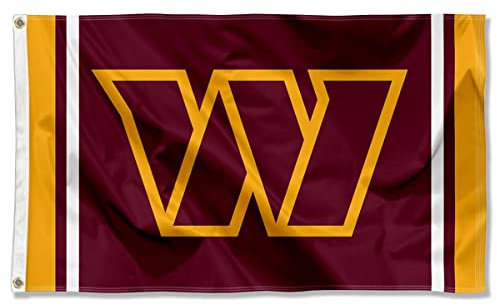 Washington Commanders Flagge für drinnen und draußen, 90 x 150 cm