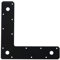 TSSS 4 PCS 230mm Steel L Right Angle Bracket, Flat Repair Plate Corner Brace Fixing Timber Connector