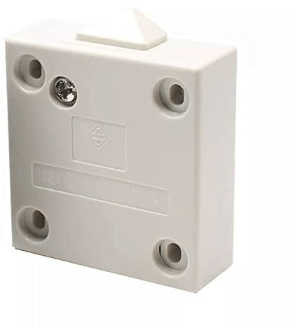 Schrankschalter Truhenschalter 2A 250V Türschalter Türkontaktschalter Schrank Schalter Taster Kontaktschalter für Möbeltür Möbelschalter | weiß