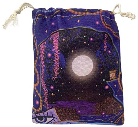 Limitoll Tarotkarten-Beutel, Samt-Beutel und Taschen, Tarotkarten-Würfel-Aufbewahrungstasche, Kordelzug, Tarotkartenhalter, Schmuckbeutel für Tarot-Enthusiasten, Handtaschen