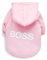 LtuzPet Hund Hoodie Boss Druck Hund Pullover Weiche Fleece Haustier Kleidung Warme Hund Jacke Mantel