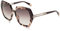 Furla Unisex SFU684 Sunglasses, 01GT Avana Rosa/Fuxia, 56mm