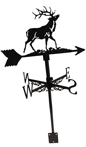 Duiaynke Classic Silhouette Figurine Weather Vane Ornament Pergolas Roofs Decor Farm Scene Home Roof Weather Vane Decor