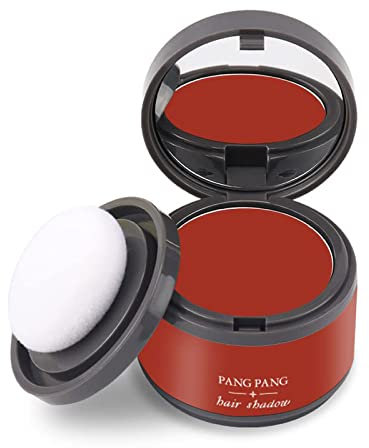 HIDRUO Youthcolor Hair Shading Powder, Hairline Powder Hair Root Dye, Waterproof Hair Shading Sponge Pen Hair Filler Powder for Cover Gray Hair Root (11#Vibrant Red)