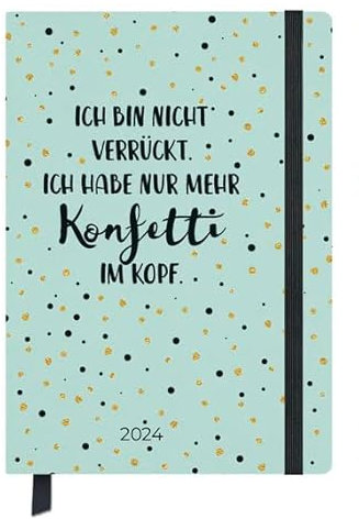 Buchkalender Jahresbegleiter Visual Words - Kalender 2024 - Korsch-Verlag - Eine Woche auf zwei Seiten - Terminplaner - 13 cm x 18,5 cm