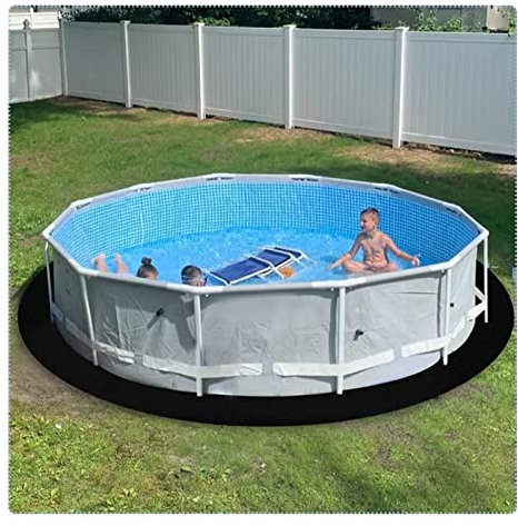 Dpofirs 13.1ft Pool Liners, Ground Pool Floor Liner Pad, Puncture Prevention, Felt Swimming Pool Mat for 12ft Swimming Pools