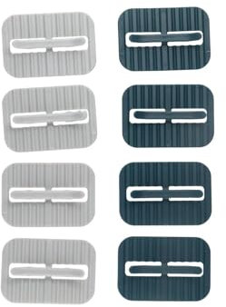 Pokinge 8Pcs Garbage Bag Fixing Clip Adjustable Rubbish Bag Clamps Non-Slip Trash Can Clip Garbage Bin Holder Clip Trash Bag Holder Rack for Home