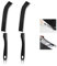 KitchenRaku Hard Bristle Gap and Crevice Cleaning Brush (Light Black, 2PCS)