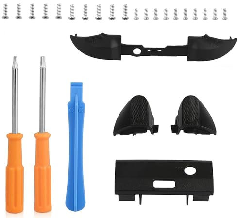 Juego de Botones de Parachoques de Repuesto LB RB LT RT para Xbox Series X y Xbox Series S Controller Gamepad con Piezas de Reparación de Destornillador Botones lb rb Mando xbox series s