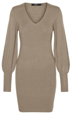 VERO MODA Female Strickkleid VMHOLLYKARISPUFF Kurzes Kleid | Knitted Dress