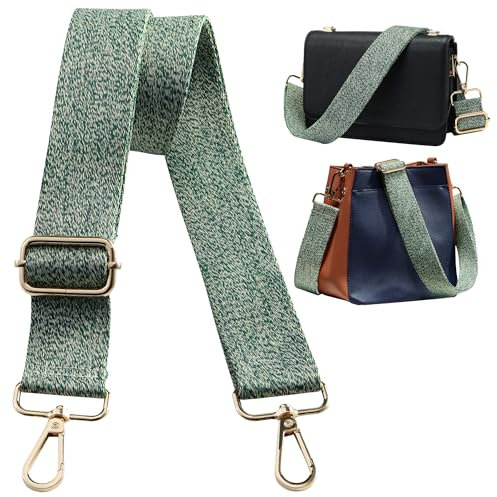 Navaris Handtaschengurt 75-138cm - Tragegurt für Handtasche - Taschengurt zum Wechseln - Taschenriemen - Handtaschen Gurt Trageriemen - Schultergurt für Taschen in Grün