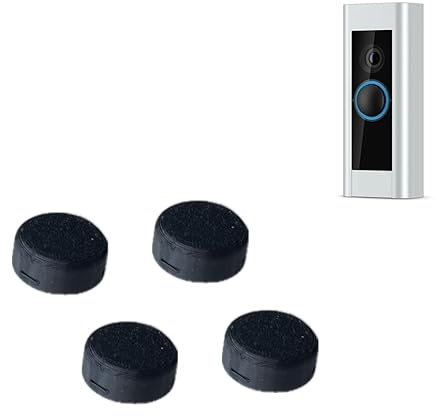 Kimalab Premium-Ersatzknöpfe für Ring Doorbell Pro (4er-Pack) – einfache Installation – langlebiges Ring-Türklingel-Zubehör, kompatibel mit Doorbell Pro, Reparatur von geteilten, gebrochenen Tasten