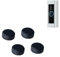 Kimalab Premium-Ersatzknöpfe für Ring Doorbell Pro (4er-Pack) – einfache Installation – langlebiges Ring-Türklingel-Zubehör, kompatibel mit Doorbell Pro, Reparatur von geteilten, gebrochenen Tasten