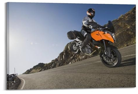 Sport-Motorrad-Poster, KTM 990 SMT, dekoratives Gemälde, Leinwand, Wandposter und Kunstdruck, moderne Familienschlafzimmer-Dekoration, Poster, 60 x 90 cm