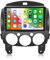 CAMECHO Android Autoradio mit Navi für Mazda 2 (2007 2008 2009 2010 2011 2012 2013 2014),Doppel Din Radio mit 9 Zoll Bildschirm,Mirrorlink RDS/FM Bluetooth und USB+Ruckfahrkamera