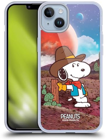 Head Case Designs Licenza Ufficiale Peanuts Ranger Nebulosa Snoopy Cowboy Spazio Custodia Morbida in Gel Compatibile con Apple iPhone 14 Plus E Compatibile con Magsafe Accessori