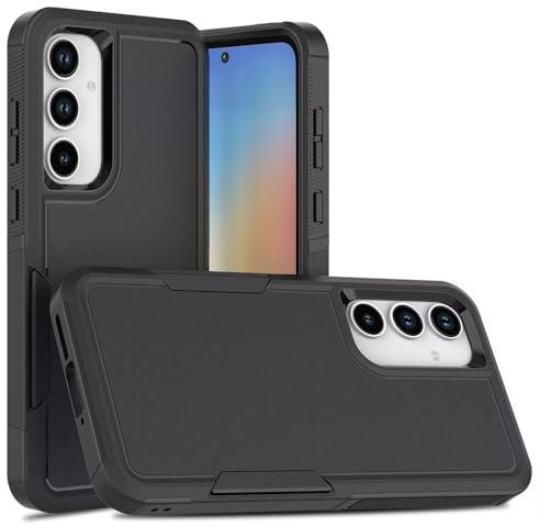FMPCUON Case for iPhone XS Max Phone Case, [2 Pack Screen Protector] Dual Layer Protective Military-Grade Drop Proof Shock Absorption Case for iPhone XS Max, Black