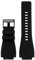 DKWOIS Kompatibel mit Bell & Ross B&R BR-01 BR-03 Armband Leder Uhrenarmbänder Herrenarmband Handgelenk Gürtel Armband 34 * 24mm Konvex(B Black silicone BK)