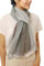 Prettystern Grau Blau Braun meliert 100% Leinen lässig freizeit Herr Damen unisex Sommer Fransen Schal T116