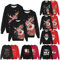 NIUREDLTD Pullover Damen,Geschenke adventskalender Frauen Xmas Pullover Damen Pyjama Weihnachten Damen Stitch Decke flauschig Stitch Geschenke Kleid Damen Weihnachten XXL Kuschelpullover 4