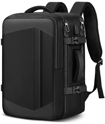awoawo Zaino da Viaggio Ryanair 40x20x25 Zaino Aereo Porta PC 15.6 Pollici Zaini Uomo Donna Impermeabile Anti-furto Antifurto Zaino Computer Portatile con Caricatore USB per Scuola Lavor Daypack